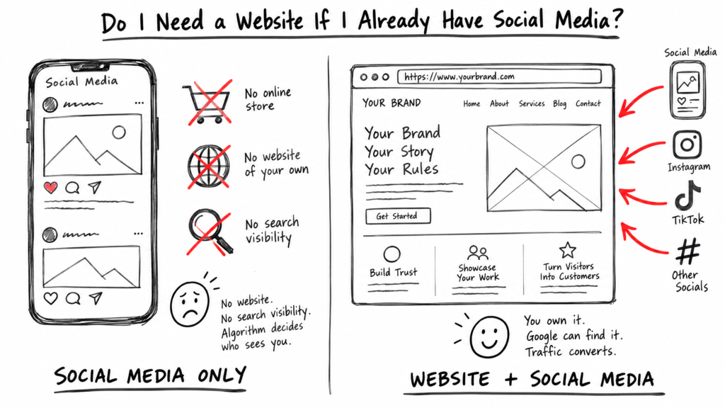 Do I Need a Website If I Already Have Social Media?